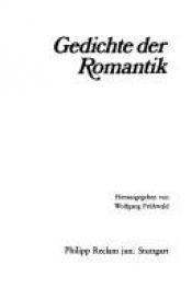 book cover of Gedichte der Romantik by Wolfgang Frühwald