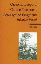 book cover of Gesänge und Fragmente by 賈科莫·萊奧帕爾迪