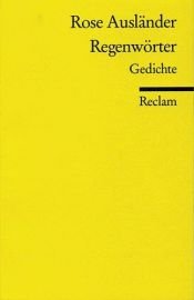 book cover of Regenwörter, Gedichte by Rose Ausländer