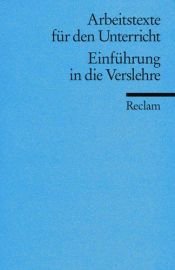 book cover of Einführung in die Verslehre by Hans-Dieter Gelfert