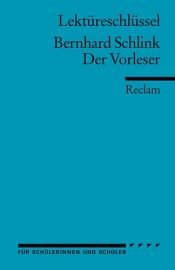 book cover of Der Vorleser by Bernhard Schlink