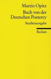 book cover of Buch von der deutschen Poeterey by Martin Opitz