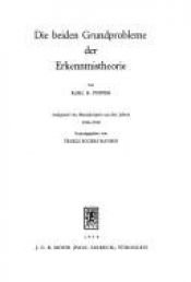 book cover of I due problemi fondamentali della teoria della conoscenza by Karl Popper