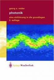 book cover of Photonik: Eine Einführung in die Grundlagen by Georg A. Reider