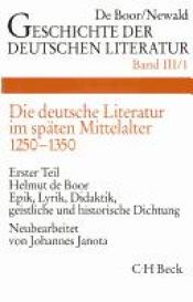 book cover of Geschichte der deutschen Literatur von den Anfängen bis zur Gegenwart, Bd.3 by Helmut de Boor