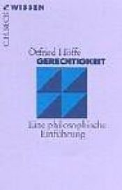 book cover of Gerechtigkeit: Eine philosophische Einführung by Otfried Hoffe