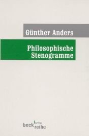 book cover of Philosophische Stenogramme by Günther Anders