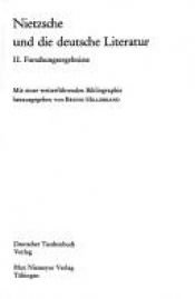 book cover of Nietzsche und die deutsche Literatur II. Forschungsergebnisse. by Фридрих Ницше
