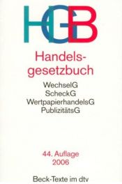 book cover of Handelsgesetzbuch HGB by Wolfgang Hefermehl