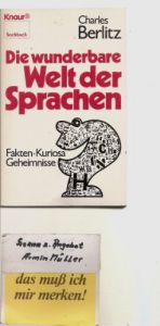 book cover of Die wunderbare Welt der Sprachen : Fakten, Kuriosa, Geheimnisse by Charles Berlitz