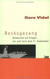 book cover of Bocksgesang. Antworten auf Fragen vor und nach dem 11. September by გორ ვიდალი
