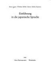 book cover of Einführung in die japanische Sprache by Bruno Lewin