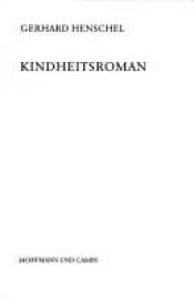 book cover of Kindheitsroman by Gerhard Henschel