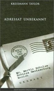 book cover of Adressat unbekannt by Kathrine Kressmann Taylor