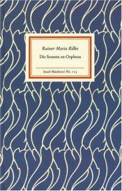 book cover of Die Sonette an Orpheus by Rainer Maria Rilke