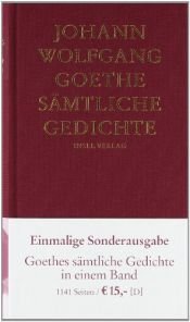 book cover of Sämtliche Gedichte by Johann Wolfgang von Goethe
