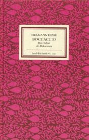 book cover of Boccaccio de schrijver van de Decamerone by Hermann Hesse