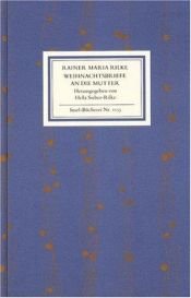 book cover of Weihnachtsbriefe an die Mutter by Rainer Maria Rilke
