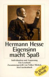 book cover of Eigensinn macht Spaß: Individuation und Anpassung by ヘルマン・ヘッセ