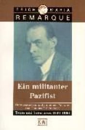 book cover of Wojujący pacyfista : artykuły i wywiady 1929-1966 by Erich Maria Remarque