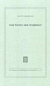 book cover of Vom Wesen Der Wahrheit by Martin Heidegger