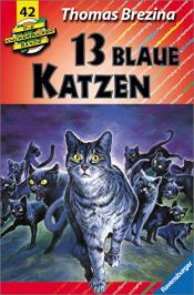 book cover of Die Knickerbocker-Bande, Bd.42, 13 blaue Katzen, Neuausgabe by Thomas Brezina