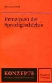 book cover of Prinzipien der Sprachgeschichte by Hermann Paul
