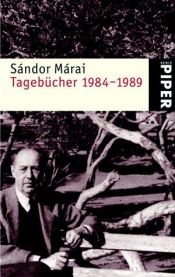 book cover of Tagebücher 1984 - 1989 by Sándor Márai