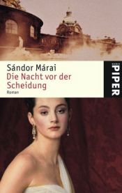 book cover of Die Nacht vor der Scheidung by Sándor Márai