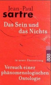 book cover of Das Sein und das Nichts by Jean-Paul Sartre
