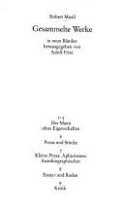 book cover of Gesammelte Werke 8 : Essays und Reden by Ρόμπερτ Μούζιλ