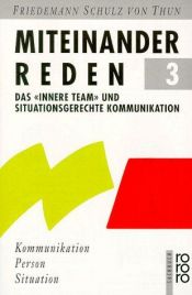 book cover of Miteinander reden, 3 Bde., Bd. 3 by Friedemann Schulz von Thun