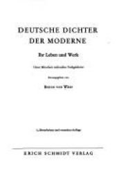 book cover of Deutsche Dichter der Moderne by Benno von Wiese