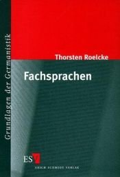 book cover of Fachsprachen by Thorsten Roelcke