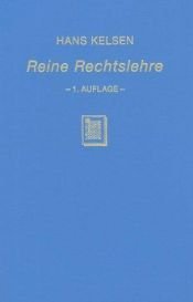 book cover of Reine Rechtslehre by Hans Kelsen