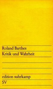 book cover of Kritik und Wahrheit by Roland Barthes