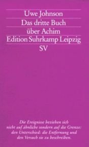 book cover of Het derde boek over Achim by Uwe Johnson