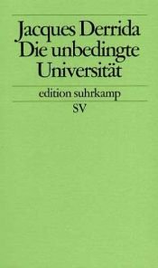 book cover of L'université sans condition by 자크 데리다