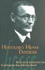 book cover of Suhrkamp BasisBibliothek (SBB), Nr.16, Demian: Text und Kommentar. Die Geschichte von Emil Sinclairs Jugend by هرمان هيسه