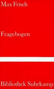 book cover of Fragebogen by Max Frisch