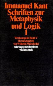 book cover of Schriften Zur Metaphysik Und Tl.1 by Іммануїл Кант