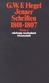 book cover of Jenaer Schriften 1801-1807 by Georg W. Hegel