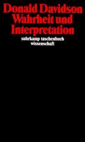 book cover of Wahrheit und Interpretation by Donald Davidson