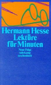 book cover of Lektüre für Minuten: Lektüre für Minuten II. Gedanken aus seinen Büchern und Briefen, Neue Folge.: Tl 2 by هرمان هيسه