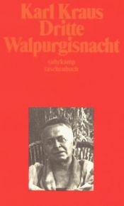 book cover of Schriften Abt. I: Dritte Walpurgisnacht.: Bd 12 by Karl Kraus