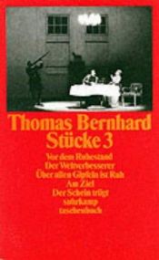 book cover of Stücke 3 (Vor dem Ruhestand by Thomas Bernhard