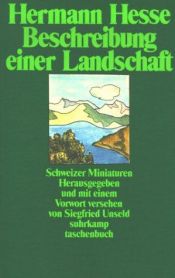 book cover of Beschreibung einer Landschaft by Հերման Հեսսե