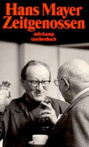 book cover of Zeitgenossen: Erinnerung und Deutung by Hans Mayer