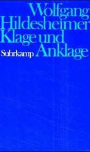 book cover of Klage und Anklage by Wolfgang Hildesheimer