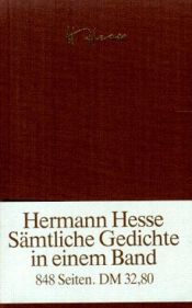 book cover of Die Gedichte (2 Bde). Bibliothek Suhrkamp. 1. Auflage. by Hermann Hesse|Volker Michels